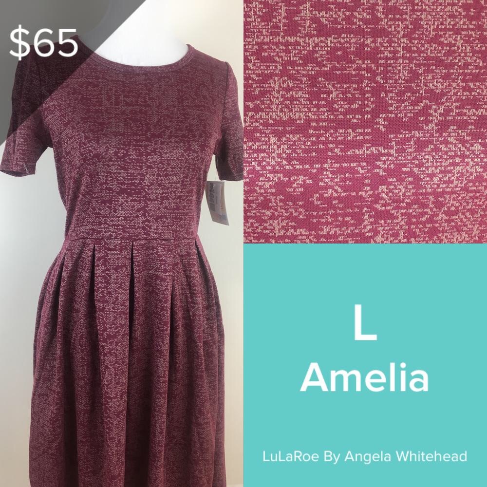 LuLaRoe Amelia L-pocket dress! NWT Jacquard